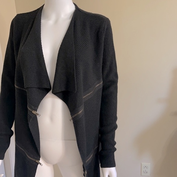 BAILEY 44 black opened front cardigan zipperFront. size XS. P/… - Picture 2 of 7